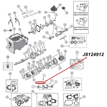 Jeep CJ Schaltwelle Welle Rückwärtsgang T150 Schaltgetriebe 76-79