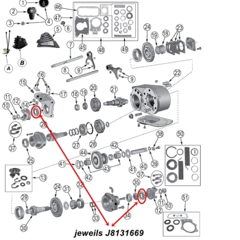Jeep CJ one Output Seal front or rear Dana 300 Transfer Case 80-86