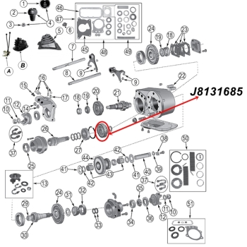Preview: Jeep CJ Zahnrad Ritzel Eingang Eingangswelle Dana 300 Verteilergetriebe 80-86