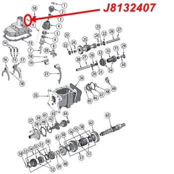 Jeep CJ locking pin shift pin shift lever T176 & T177 manual transmission 80-86