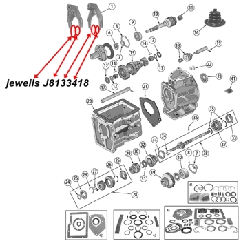 Jeep CJ eine Führung Schaltgabel SR4 Schaltgetriebe 80-83