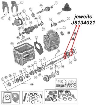 Jeep CJ eine Synchronringfeder Feder Synchronring für 1 & 2 Gang SR4 Schaltgetriebe 80-83