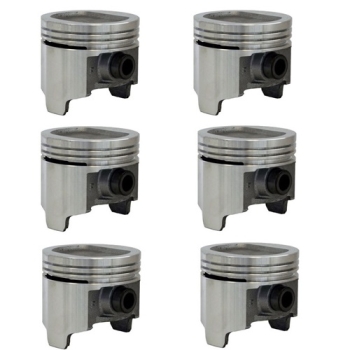 Jeep CJ 4,2 ltr. 6er Set Kolben inkl. Bolzen Standard Enginetech 79-86