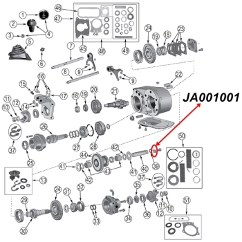 Jeep CJ Lock Plate Intermediate Shaft Dana 300 Transfer Case 80-86