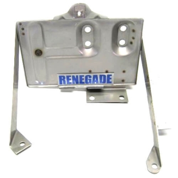 Jeep CJ Battery Tray Kit Stainless Steel 76-86