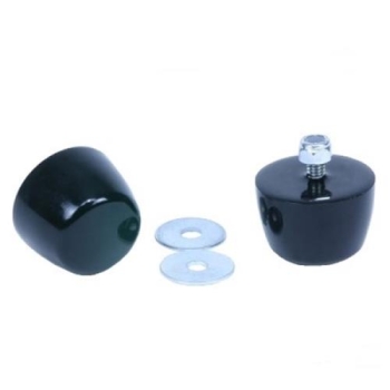 Jeep Wrangler YJ 2er Set Motorhaubenauflagegummi Auflagegummi Gummi Motorhaube schwarz Polyurethan 87-95