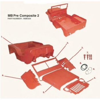 Jeep Willys MB Pre-Composite Body Kit Body Kit August 42 to December 43