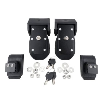 Jeep Wrangler JL Locking Hood Catch Set black 18-26