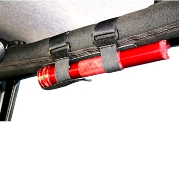 Jeep CJ Wrangler YJ TJ JK JL Gladiator JT Nylon Halter für Stab D-Cell Taschenlampe am Überrollbügel 76-