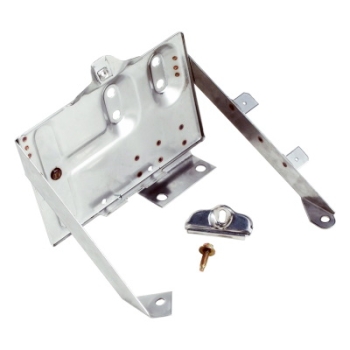 Jeep CJ Batteriehalter Batteriekasten Batterie Halter mit Befestigung Satz Edelstahl 76-86