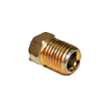 Jeep Nippel Überwurfmutter 3/8-24 - SAE - Gold für 3/16" Bremsleitung