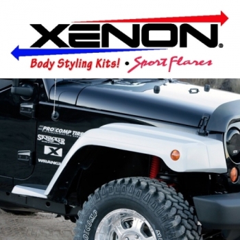 Jeep Wrangler JK 2türer Kotflügelverbreiterung Verbreiterung Xenon Polyurethan Step Down Design 1,6" breiter als Orginal 07-16