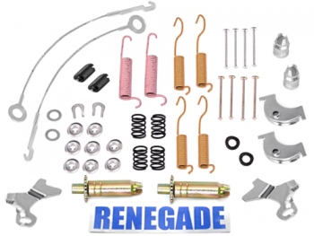 Jeep Cherokee XJ Brake Shoe Hold Down Hardware And Self Adjusting Kit 10" Raybestos 84-89