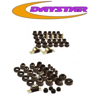 Jeep CJ CJ5 CJ7 Suspension Bushing Super Total Kit Polyurethane Black 80-86