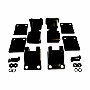 Jeep CJ Wrangler YJ Haubenhalter Set Haubenhaken schwarz in TJ Optik 55-95