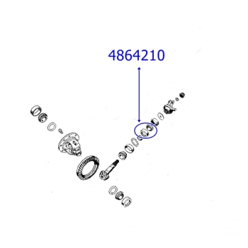 Jeep Wrangler JK Grand Cherokee ZJ WJ WH Commander XK Kegelradlager Set außen Dana 35 / 44 Hinterachse