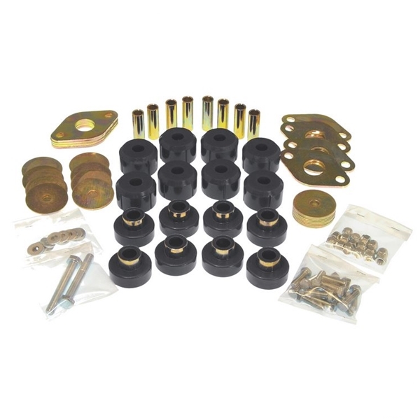 Jeep Wrangler JK 2door Body Mount Kit Polyurethane black Prothane 0718