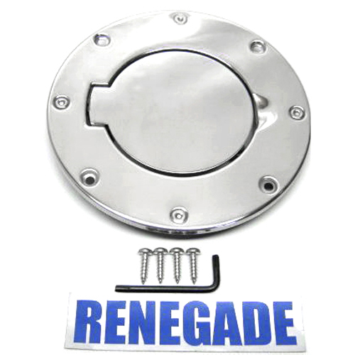Jeep Wrangler TJ Stainless Steel NonLocking Gas Cap Door 9606