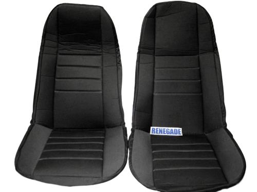 Jeep Wrangler YJ Seat Covers Front Pair Black Fabrice 91-95