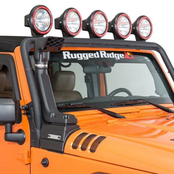 Jeep Wrangler JK 3,8 + 3,6 ltr. XHD Modular Snorkel Kit Rugged Ridge 07-17