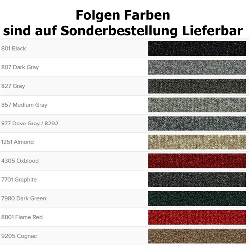 Jeep Wrangler YJ Teppich Komplett Set