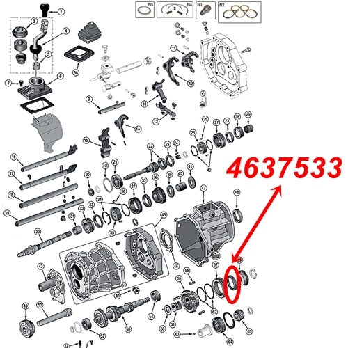 Jeep Wrangler YJ 5th Gear Synchro Blocking Ring AX15 ...
