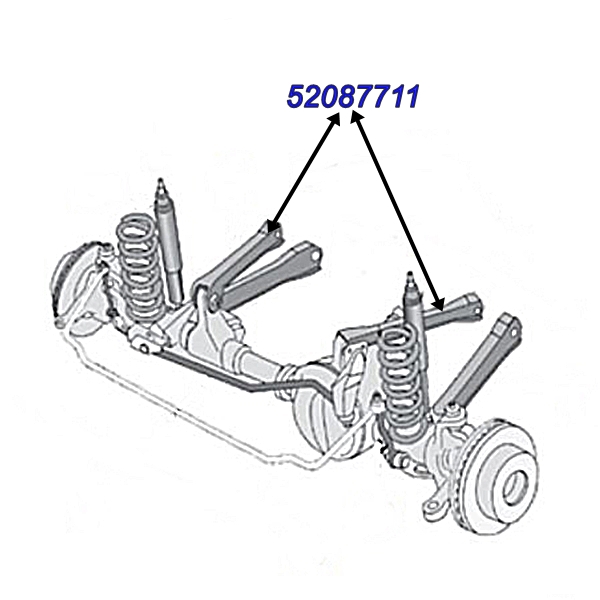 Jeep Wrangler TJ one front upper Control Arm front axle 96-06 Jeep Wrangler TJ one front upper Control Arm front axle 96-06