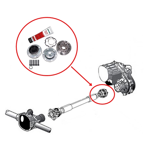 Jeep Cherokee Liberty KK propeller shaft joint repair