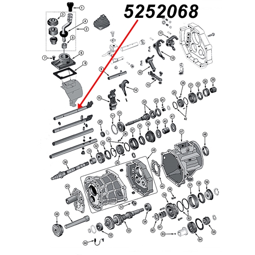 Jeep Wrangler YJ 3rd & 4th Gear Shift Shaft AX15 manual Transmission 88-95