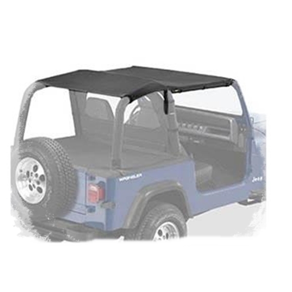 Jeep Wrangler YJ Safari Bikini Top strapless Style Black Denim Bestop 92-95