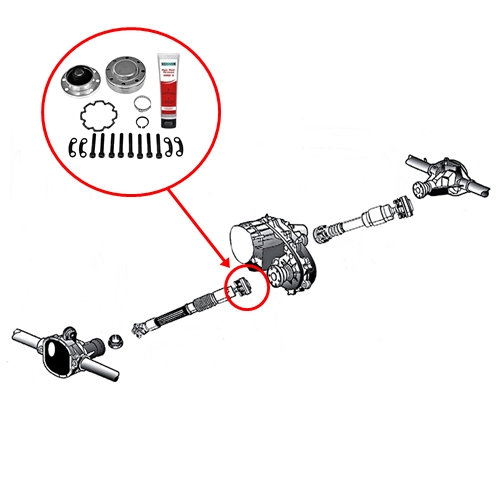 Jeep Wrangler JK front Driveshaft CV Joint Repair Kit for at Transfer Case  Side with Hot