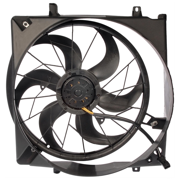 jeep cherokee liberty kj 3 7 ltr radiator fan assembly without controller hd 04 05 renegade station