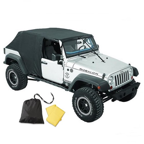 Jeep Wrangler JK 4 door Emergency Top Emergency Soft Top Cover Pavement Ends 07 18