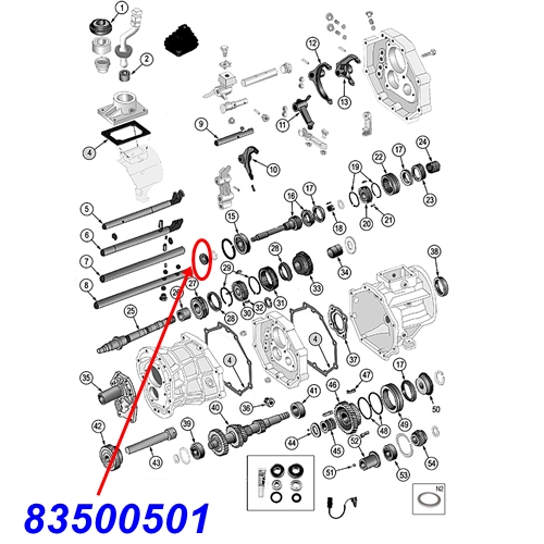 Jeep Wrangler YJ Input Seal AX4 & AX5 manual Transmission 87-95