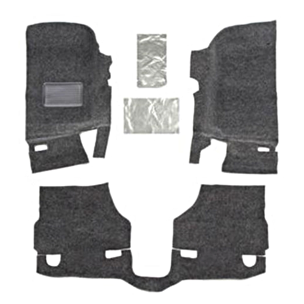 Jeep Wrangler JK 2door Gray Replacement Floor Carpet Kit BedRug 11-18