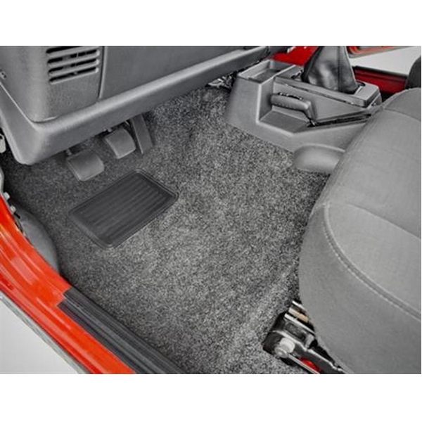 Jeep Wrangler TJ Gray Replacement Floor and Cargo Carpet Kit BedRug 96-06