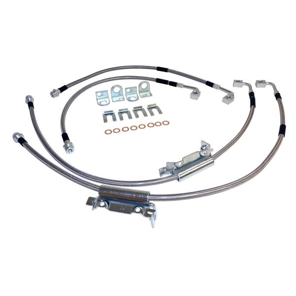 Jeep Wrangler JK Stainless Steel Brake Hose Kit up to 6" Lift 1118