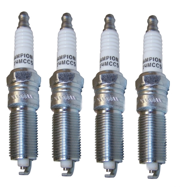 Jeep Wrangler TJ 2,4 ltr. Spark Plug Set 4pcs. Champion year 2003