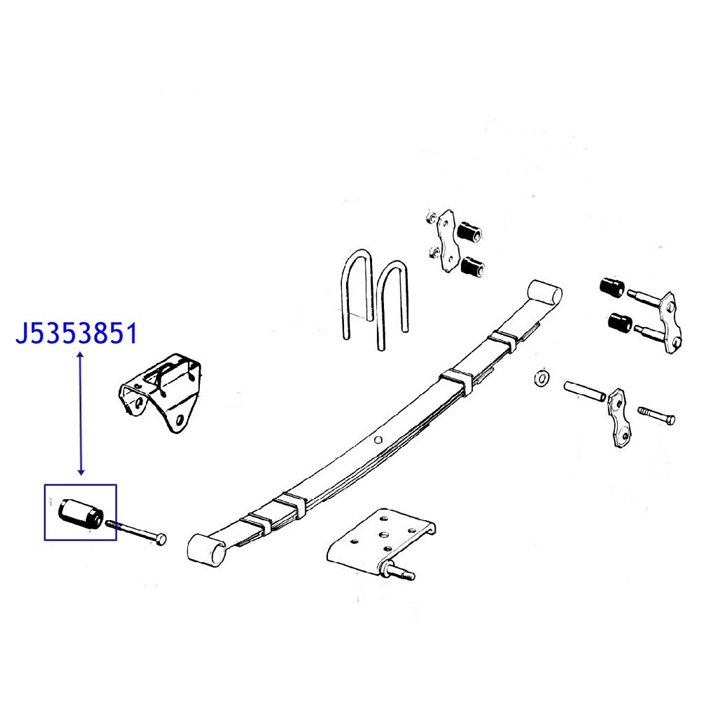 Jeep CJ Leaf Spring Bushing Front 7686
