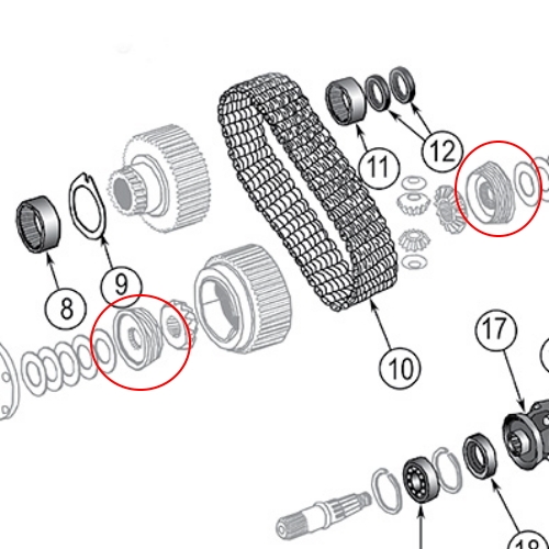 Jeep Grand Wagoneer SJ Cones for balancing Quadra-Trac Bj. 73-79