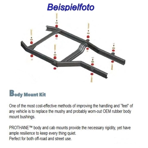 Jeep Wagoneer Grand Wagoneer SJ Bodyauflage Karosserieauflage Set Auflage Gummis Karosserie Standard rot Prothane 76-91