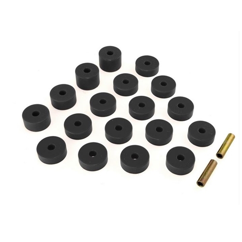Jeep CJ CJ5 CJ6 18-pieces Set black Standard Body Mount Bushing Prothane 74-75