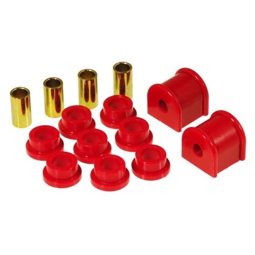 Jeep Wrangler TJ red Polyurethane rear Sway Bar Bushings Ø 13mm & End Links Prothane 96-06