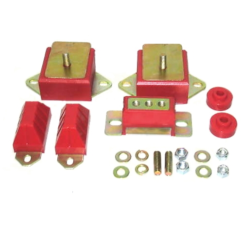 Jeep CJ 4,2 ltr. red Polyurethan Engine Mount & Drive Train Kit Prothane 76-86