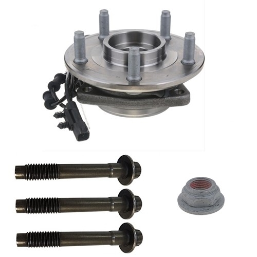 Jeep Wrangler JK Rubicon wheel hub complete front with ABS sensor, hub screws and nut Dana 44 front axle Dana Spicer 07-18