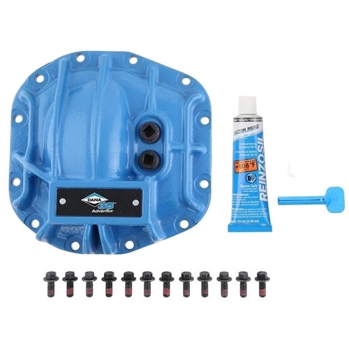Jeep Wrangler JL Blue Performance Nodular Iron Differential Cover Kit Dana 35 AdvanTEK rear axle Spicer 18-
