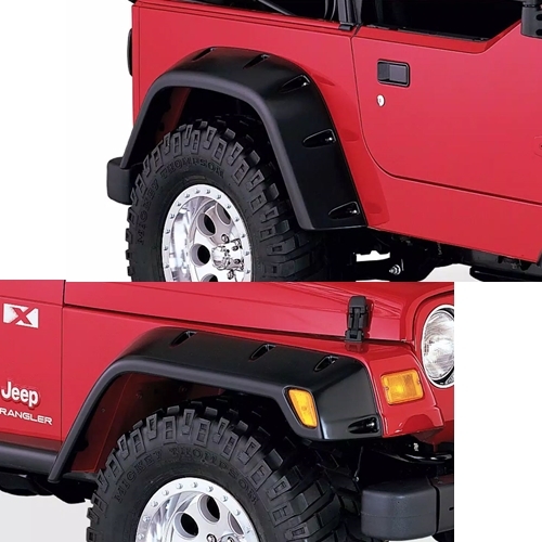 Jeep Wrangler TJ 6" Pocket Style Fender Flares 4pcs. Bushwacker 96-06