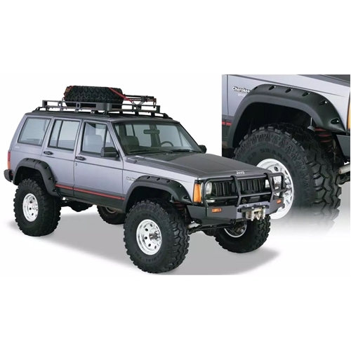 Jeep Cherokee XJ 4türer 5" Cut Out Style Fender Flares 4pcs. Bushwacker 84-01