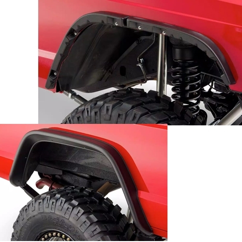 Jeep Cherokee XJ 4door 4,5" Flat Fender Style Fender Flares 4pcs. Bushwacker 84-01