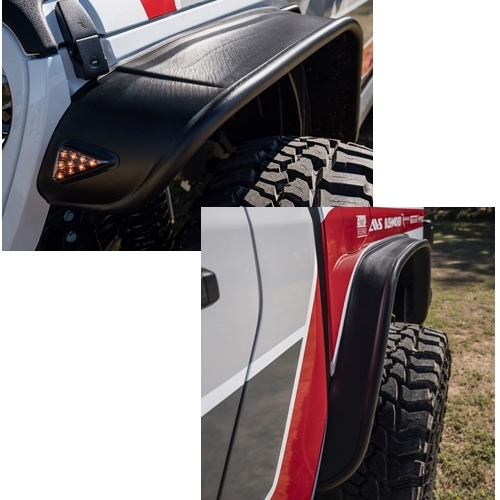 Jeep Gladiator JT Flat Fender Style Kotflügelverbreiterungen 4teilig Bushwacker 19-26